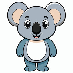 Adorable Cartoon Koala Illustration | Cute Koala Clipart for Kids
