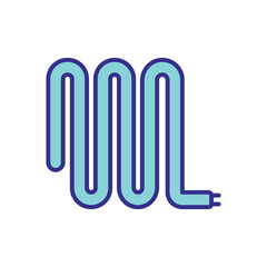 Electric Wire icon vector stock illustration