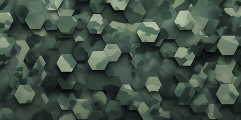 Abstract camouflage hexagon pattern background. (1)