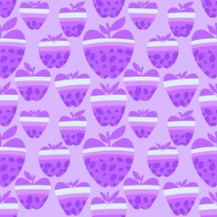 Summer fruit seamless apples pattern for wrapping paper and fabrics and linens and kids clothes print