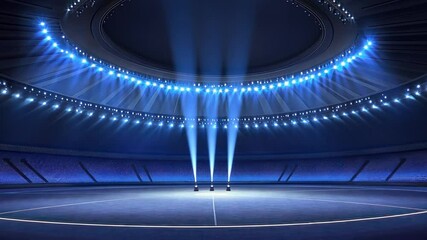 Luminous Arena: A Stadium Under the Spotlight - Powered by Adobe