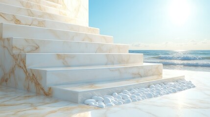 Steps to the beach.  A pathway to the horizon