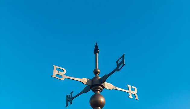 weather vane on top of a building