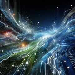 Futuristic Humanoid Robots in a High-Tech Laboratory