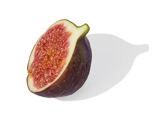 Fresh fig isolated on white background