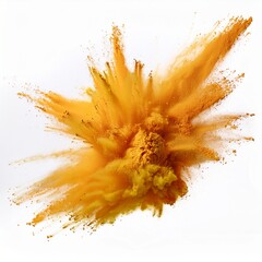 Strahlender Splash in Gelb und Orange