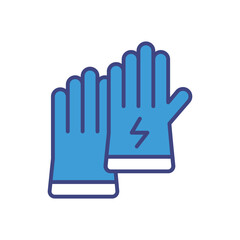 Gloves icon vector stock illustration