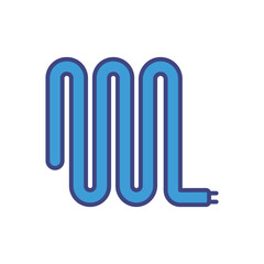 Electric Wire icon vector stock illustration