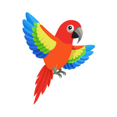 Obraz premium Parrot: The Colorful Birds of the Tropics