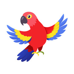 Fototapeta premium Parrot: The Colorful Birds of the Tropics