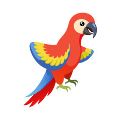 Obraz premium Parrot: The Colorful Birds of the Tropics
