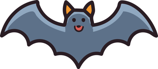 vector illustration of halloween bat