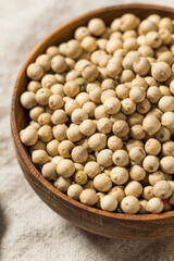 Raw Organic White Peppercorns