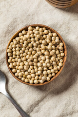 Raw Organic White Peppercorns