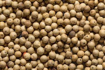 Raw Organic White Peppercorns