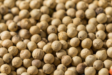 Raw Organic White Peppercorns