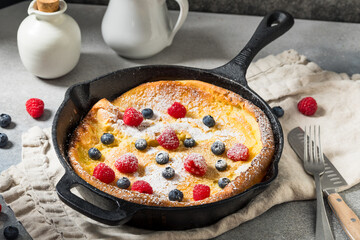 Sweet Homemade Dutch Baby Pancake
