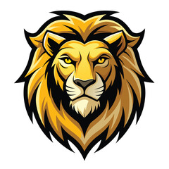 Majestic lion head graphic design