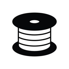 Power Cable icon vector stock illustration