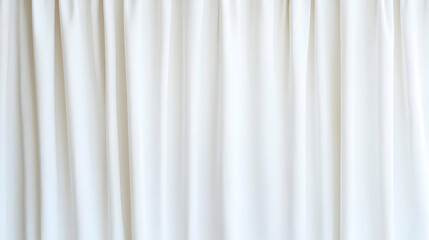Fototapeta premium White Curtains With Soft Folds