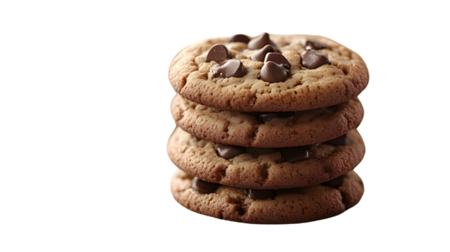 Stacked Chocolate Chip Cookies Delicious Sweet Treat Bakery Food Photography