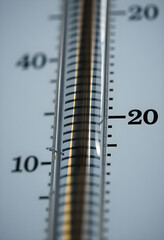 close up of a thermometer with numbers on it
