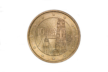 österreichische 10-Eurocent Münze Stephansdom Wien