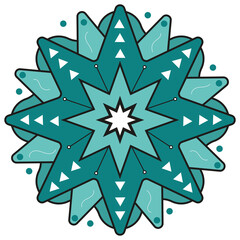 Mandala estrella Verde 2000x2000