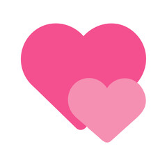 Vibrant Pink Heart Shape Symbolizing Love and Affection in a Playful Design