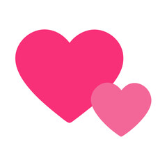 Vibrant Pink Heart Shape Symbolizing Love and Affection in a Playful Design
