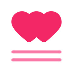 Vibrant Pink Heart Shape Symbolizing Love and Affection in a Playful Design