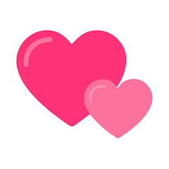 Vibrant Pink Heart Shape Symbolizing Love and Affection in a Playful Design