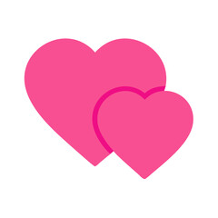 Vibrant Pink Heart Shape Symbolizing Love and Affection in a Playful Design