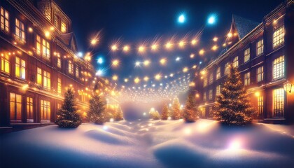 Christmas glowing lights