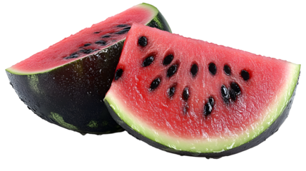 Watermelon slices juicy red flesh summer fruit refreshing dessert healthy snack food photo