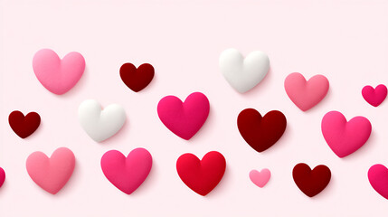 hand-drawn hearts pattern cute wallpaper