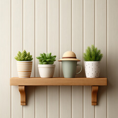 Fototapeta premium hatted cute succulents cute wallpaper