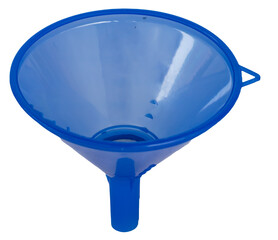 A multifunction plastic funnel on a transparent background