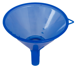 A multifunction plastic funnel on a transparent background