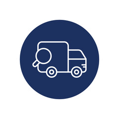 Search Transport icon vector stock illustration