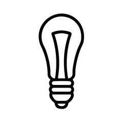 Fototapeta premium Icon of a Light Bulb