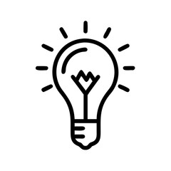 Icon of a Light Bulb