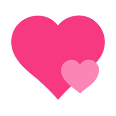 Vibrant Pink Heart Shape Symbolizing Love and Affection in a Playful Design