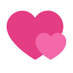 Vibrant Pink Heart Shape Symbolizing Love and Affection in a Playful Design
