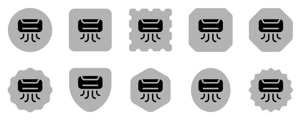 Editable ac, air conditioning vector icon. Property, real estate, construction, mortgage, interiors. Part of a big icon set family. Perfect for web and app interfaces, presentations, infographics, etc