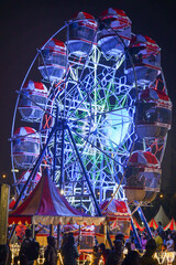 ferris wheel at night