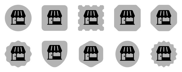 Fototapeta premium Editable store, restaurant, cafe building vector icon. Part of a big icon set family. Perfect for web and app interfaces, presentations, infographics, etc
