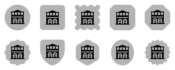 Editable fire station, factory, warehouse vector icon. Part of a big icon set family. Perfect for web and app interfaces, presentations, infographics, etc