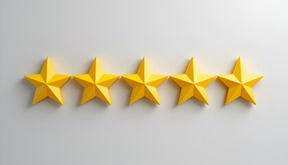 5 stars customer feedback concept, Rating review, Top quality, Rating stars icon, Five star sign, Rating symbol. Vector illustration.