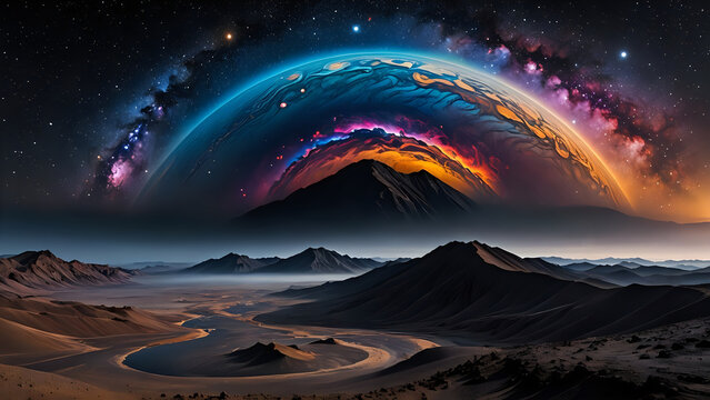 Abstraktion Algorithmen des dunklen 16x9. Hintergrund f&uuml;r das Design 3.